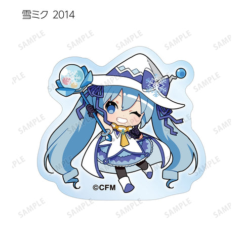 SNOW MIKU 2024 armabianca Trading Snow Miku Art by Binchou Maguro Acrylic Sticker