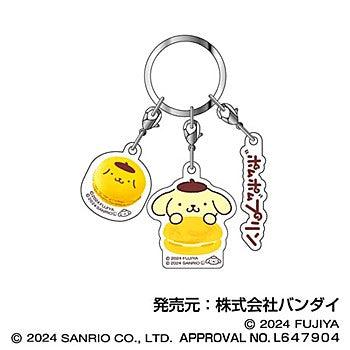 Sanrio Characters Bandai Macaron Triple Acrylic Key Chain