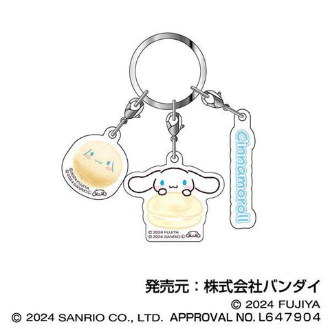 Sanrio Characters Bandai Macaron Triple Acrylic Key Chain