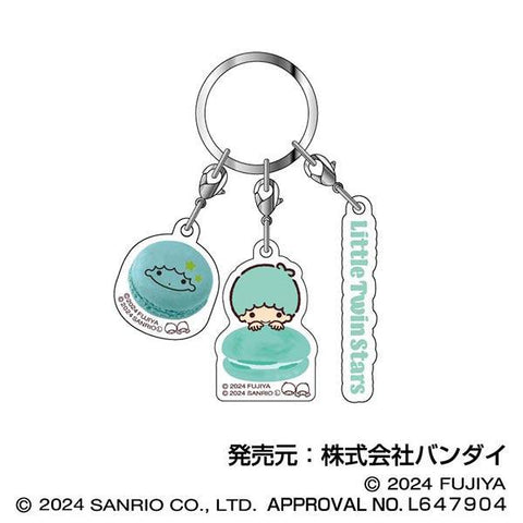 Sanrio Characters Bandai Macaron Triple Acrylic Key Chain