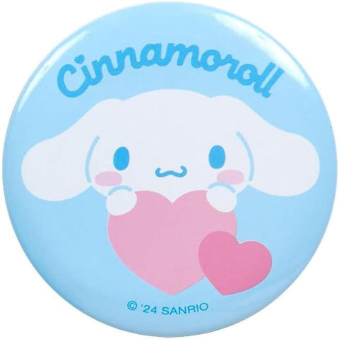 Sanrio Japan Mini Pouch & Badge Cinnamoroll (Colorful Heart)