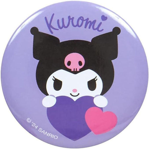 Sanrio Japan Mini Pouch & Badge Kuromi (Colorful Heart)