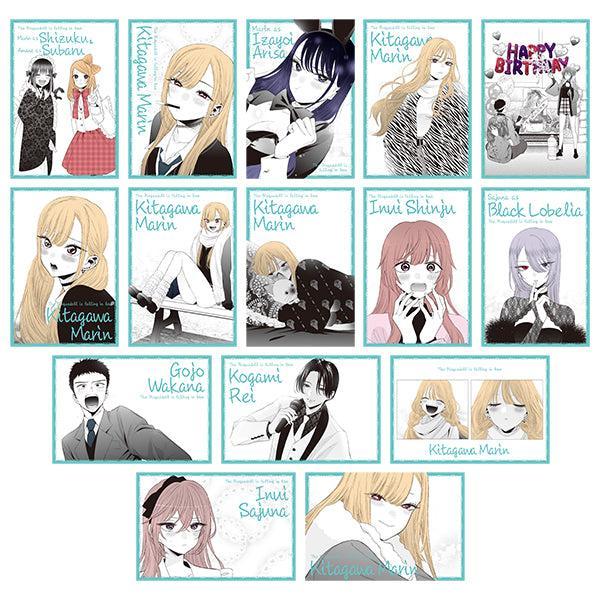 Square Enix My Dress-Up Darling Exhibition Exclusive Trading Postcard 2-Piece Set (Blue) – Card Pack