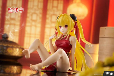 TAITO To Love-Ru Darkness Desktop Cute Figure - Golden Darkness (Chinese Dress Ver.) [PREORDER with deadline]