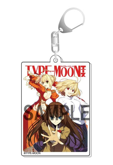 TYPE-MOON Ace KADOKAWA Cover Illustration Acrylic Key Chain Nero & Arcueid & Aoko