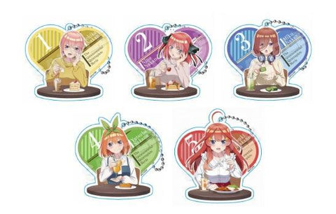 The Quintessential Quintuplets Movie Stella Notes Acrylic Key Chain Nakano Itsuki Lunch Date Ver.