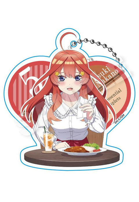 The Quintessential Quintuplets Movie Stella Notes Acrylic Key Chain Nakano Itsuki Lunch Date Ver.