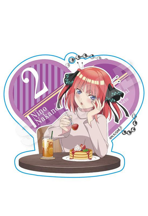 The Quintessential Quintuplets Movie Stella Notes Acrylic Key Chain Nakano Nino Lunch Date Ver.