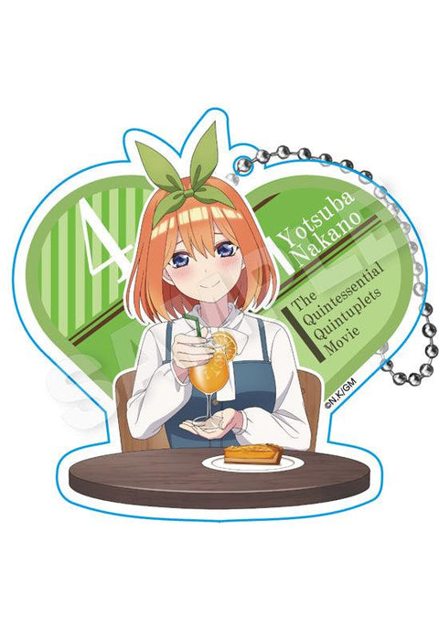 The Quintessential Quintuplets Movie Stella Notes Acrylic Key Chain Nakano Yotsuba Lunch Date Ver.