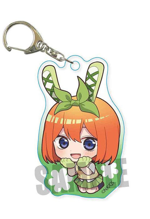 The Quintessential Quintuplets Specials Bell HousePukasshu Acrylic Key Chain Nakano Nakano Yotsuba Usamimi Ver.