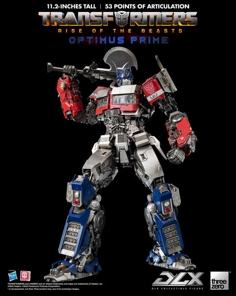 Transformers: Rise of the Beasts Threezero DLX Optimus Prime