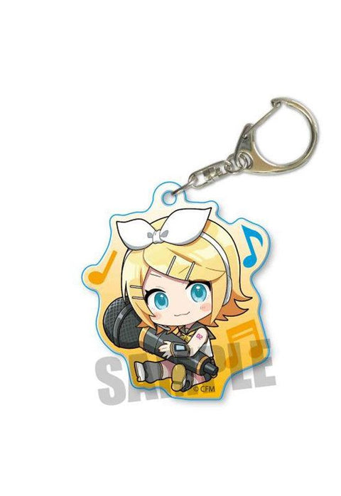 Vocaloid Character Miku Hatsune Bell House GyuGyutto Acrylic Key Chain Kagamine Rin