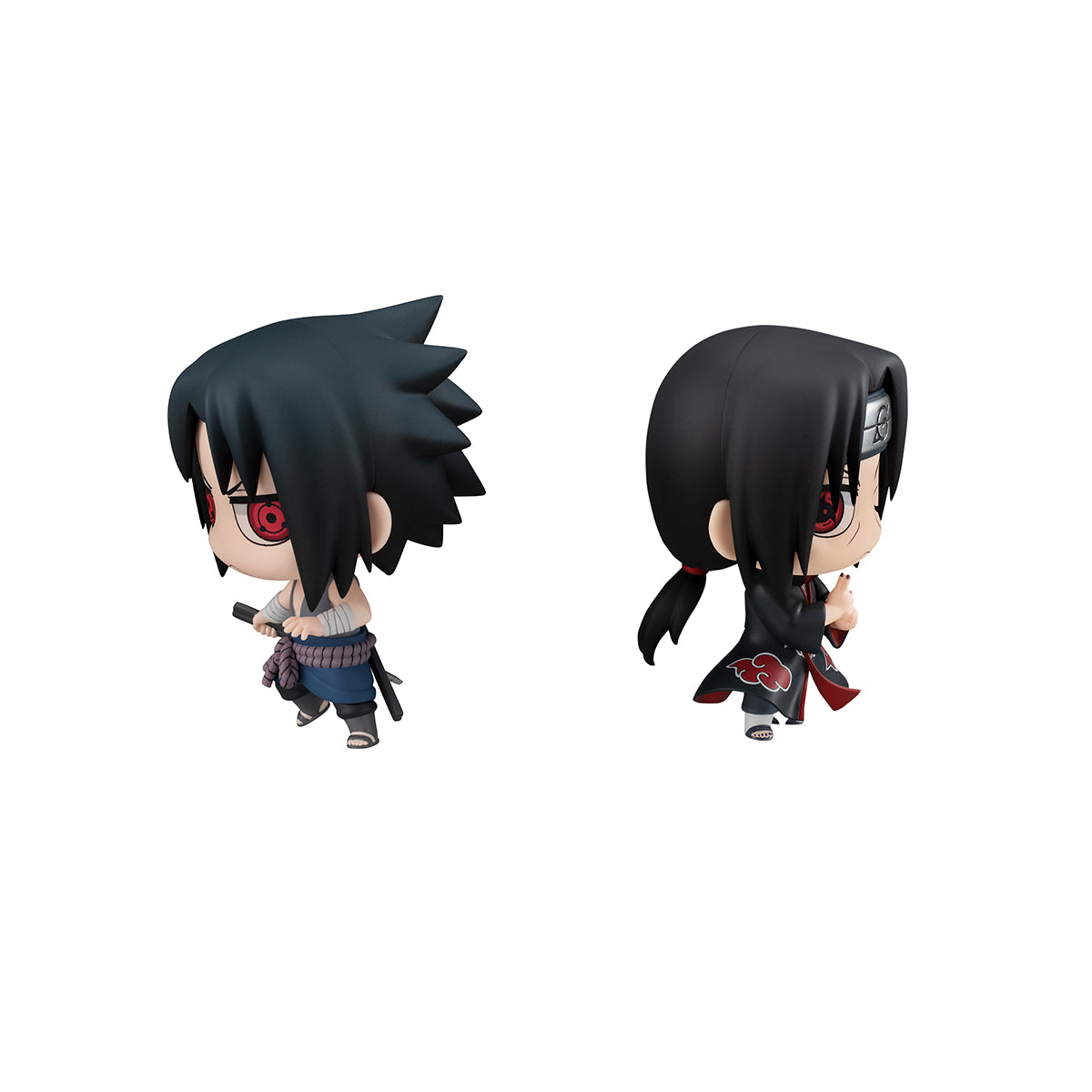 MegaHouse Naruto Shippuden – Sasuke Uchiha & Itachi Uchiha Chimi-Mega Buddy! Figure Set