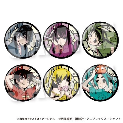 Monogatari Series – Kirietta Glitter Can Badge Collection (NEO GATE) – 1 Random Pull