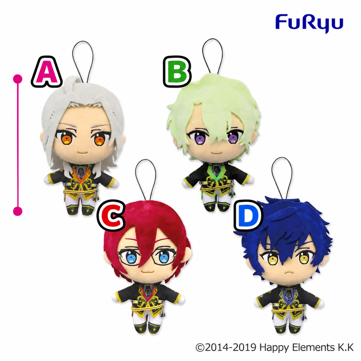 FuRyu Ensemble Stars!! Eden Plush – Nagisa Ran / Hiyori Tomoe / Ibara Saegusa / Jun Sazanami