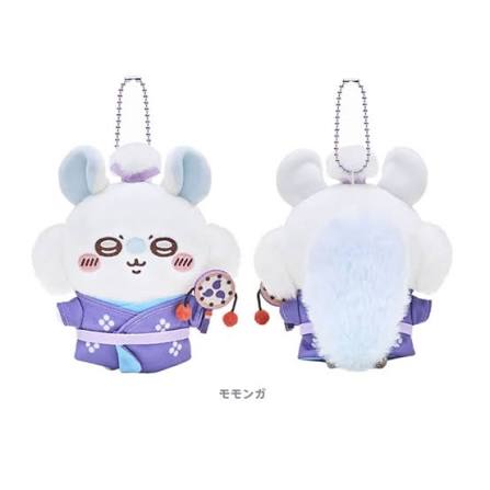 Chiikawa Pocket – Edo Style Momonga Plush Mascot Keychain