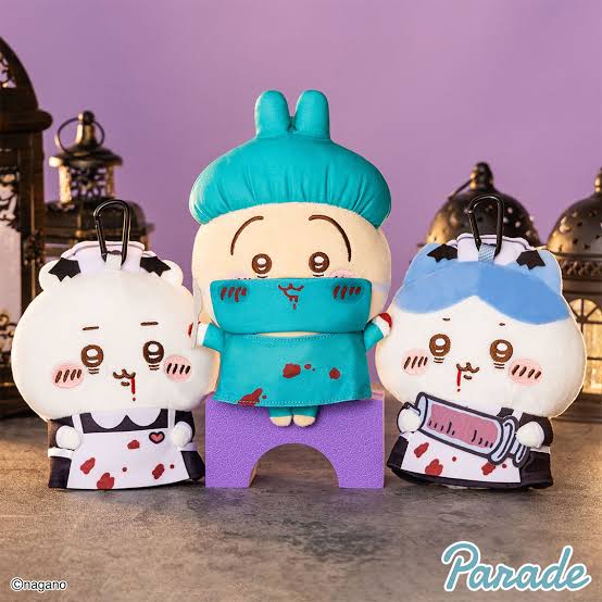 Parade Chiikawa Halloween Gamaguchi Plush Pouch – Chiikawa / Hachiware / Usagi