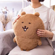 Gray Parker Service Nagano Characters Kuma Fuwa Mochi Hugging Plush – Brown