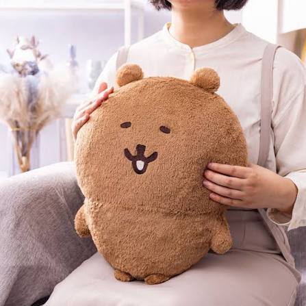 Gray Parker Service Nagano Characters Kuma Fuwa Mochi Hugging Plush – Brown