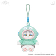 Japan Mofusand × Sanrio Squishy Potefuwa Mascot Holder - Hangyodon