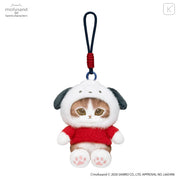 Japan Mofusand × Sanrio Squishy Potefuwa Mascot Holder - Pochacco