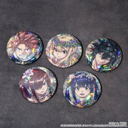 FAIRY TAIL – Holographic Character Can Badge Collection (Movic) – 1 Random Pull