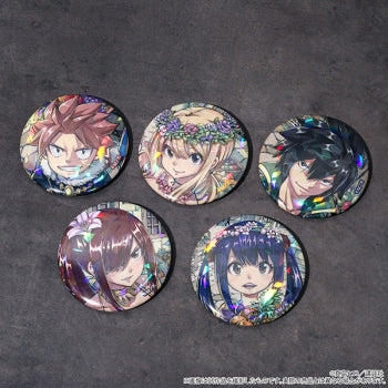 FAIRY TAIL – Holographic Character Can Badge Collection (Movic) – 1 Random Pull