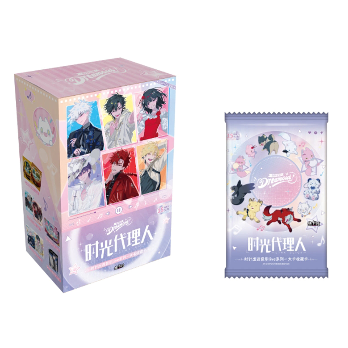 Link Click (Shiguang Dailiren) Anime Fingerprint Maze Series Large & Small Collectible Cards – 2 Cards / Pack (Random)