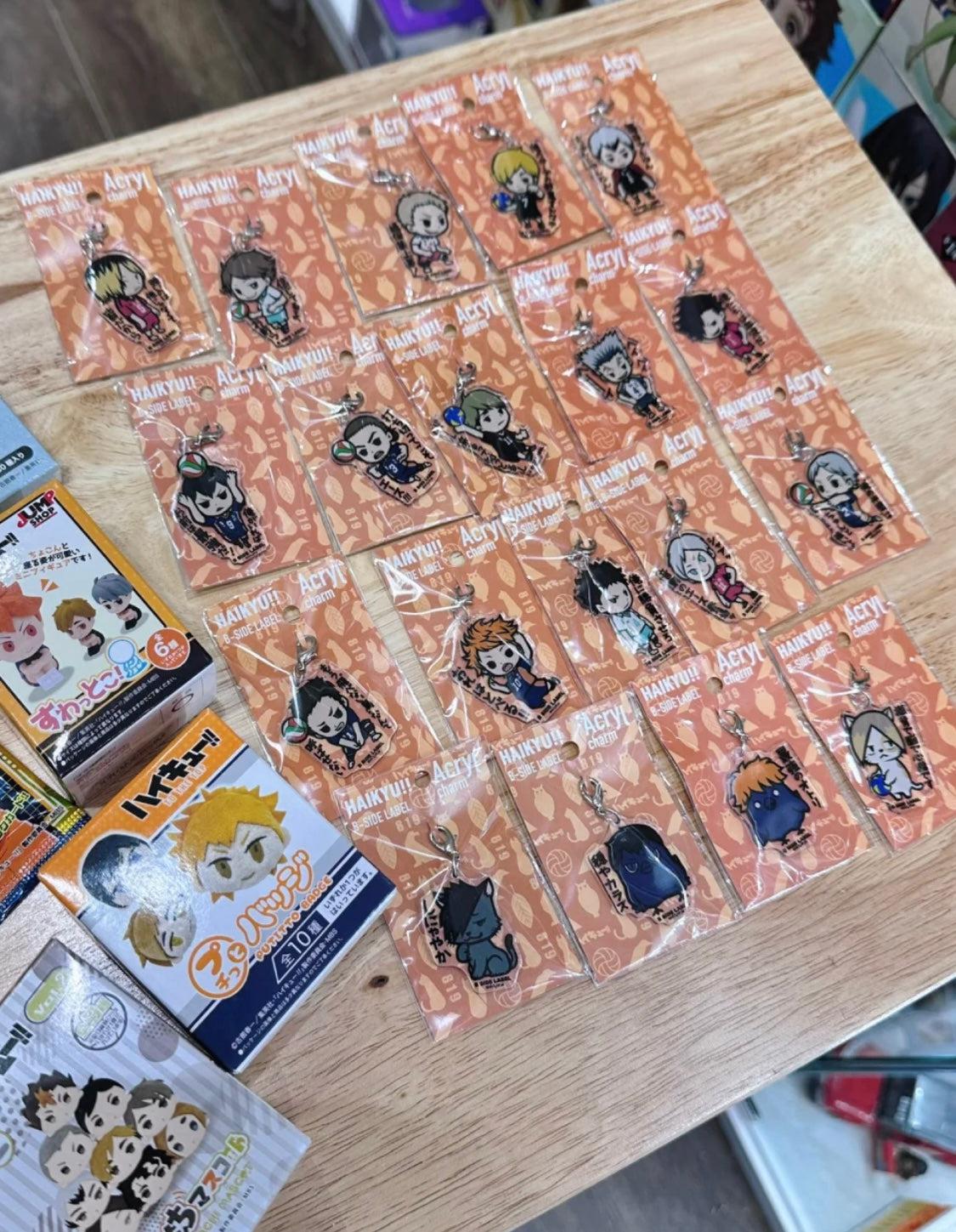 B side label Haikyu Charms for keychains Sino Hobby