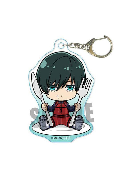 Blue Lock Bell House Gochi Chara Acrylic Key Chain Itoshi Rin