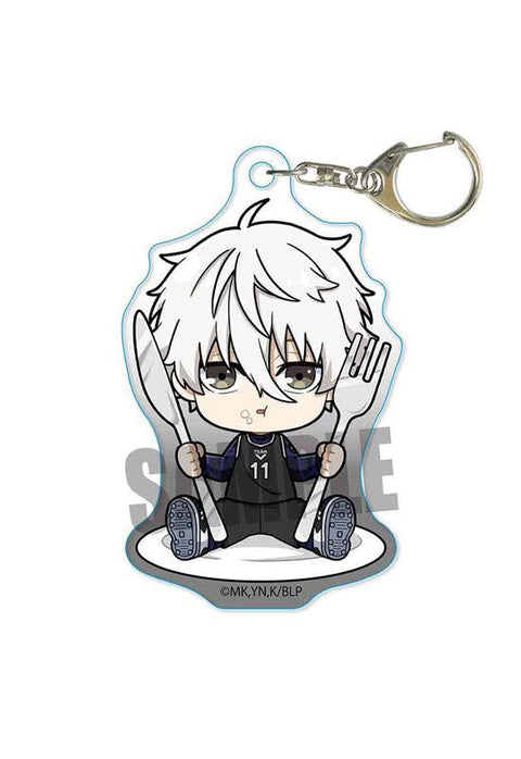 Blue Lock Bell House Gochi Chara Acrylic Key Chain Nagi Seishiro