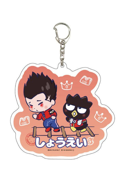 Blue Lock x Sanrio Characters A3 Deka Acrylic Key Chain 05 Barou Shouei x Bad Badtz-Maru (Mini Character Illustration)