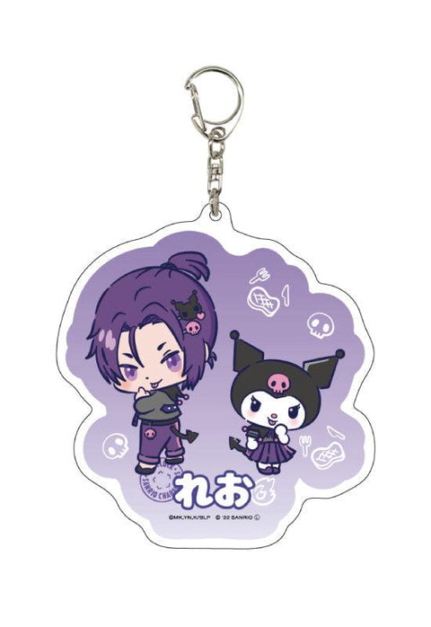 Blue Lock x Sanrio Characters A3 Deka Acrylic Key Chain 07 Mikage Reo x Kuromi (Mini Character Illustration)