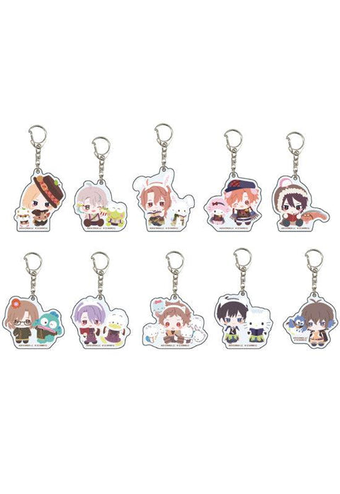 Bungo to Alchemist A3 Acrylic Key Chain x Sanrio Characters 02 Mini Character Illustration(1 Random)