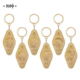 Genshin Impact Camping Series Metal Keychain Official Merchandise