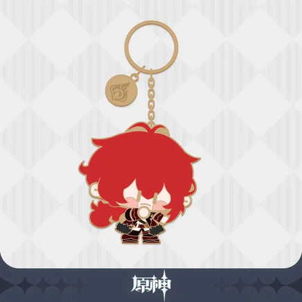 Genshin Impact Character Metal Keychain