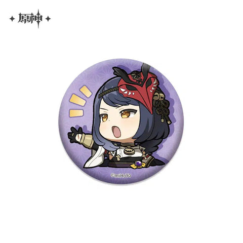 Genshin Impact Characters Chibi Badges 2.0
