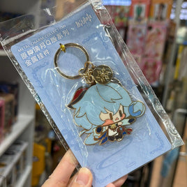 Genshin Impact Official Merchandise - Chibi Character Metal Keychain - Ganyu