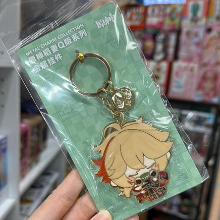 Genshin Impact Official Merchandise - Chibi Character Metal Keychain - Kazuha
