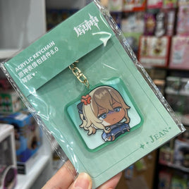 Genshin Impact Official Merchandise - Chibi Emoji Keychain - Jean