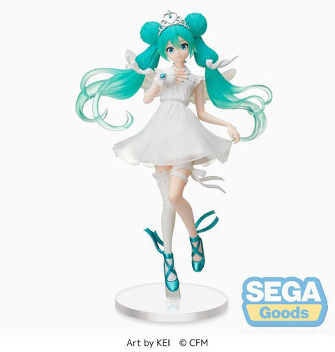 Hatsune Miku Angel(15th Anniversary KEI Ver.) SEGA Super Premium Figure