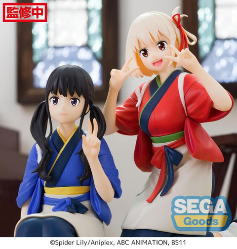 Lycoris Recoil Chisato Nishikigi Takina Inoue Premium Perching Figure BY SEGA