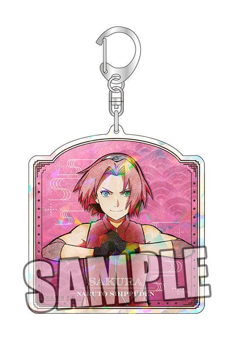 NARUTO -Shippuden- Broccoli Hologram Acrylic Key Chain Haruno Sakura