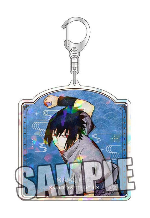 NARUTO -Shippuden- Broccoli Hologram Acrylic Key Chain Uchiha Sasuke