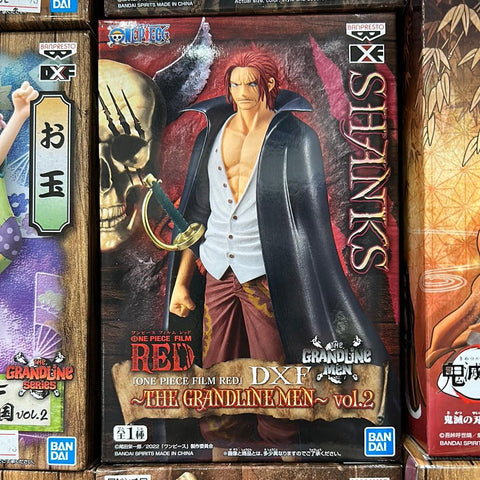 One Piece DXF The Grandline Men Vol.2 Shanks Figure RED