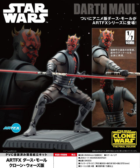 STAR WARS: THE CLONE WARS Kotobukiya ARTFX DARTH MAUL™