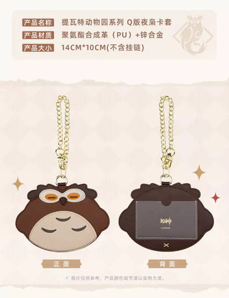 Teyvat Zoo Series: Chibi Diluc Noctua Owl Card Holder - Genshin Impact Official Merchandise