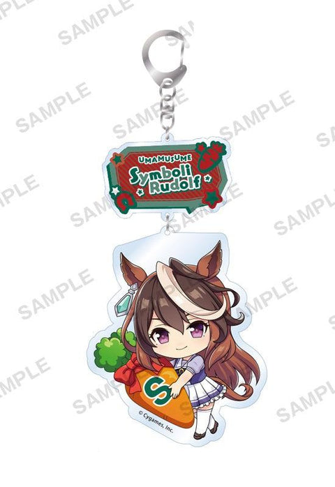 Uma Musume Pretty Derby Bushiroad Creative Mugyu Mini Acrylic Key Chain Vol.2 Symboli Rudolf