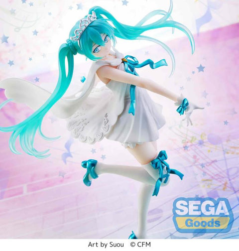 Vocaloid Hatsune Miku (15th Anniversary SUOU Ver.) Angel Super Premium Figure BY SEGA