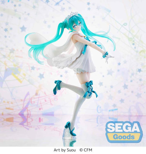 Vocaloid Hatsune Miku (15th Anniversary SUOU Ver.) Angel Super Premium Figure BY SEGA